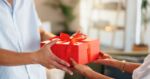 A gift being exchanged